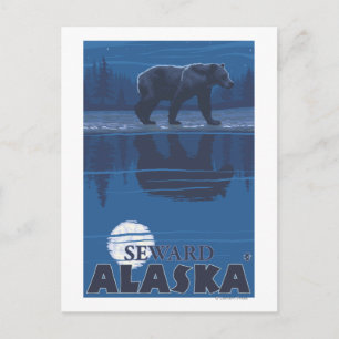 Björn i Moonlight - Seward, Alaska Vykort