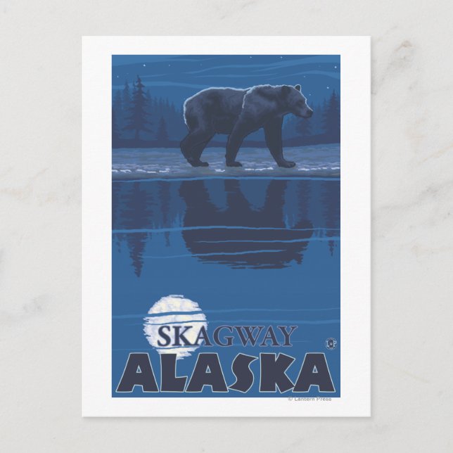 Björn i Moonlight - Skagway, Alaska Vykort (Framsida)