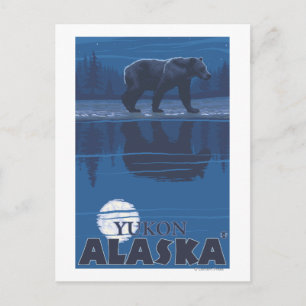 Björn i Moonlight - Yukon, Alaska Vykort