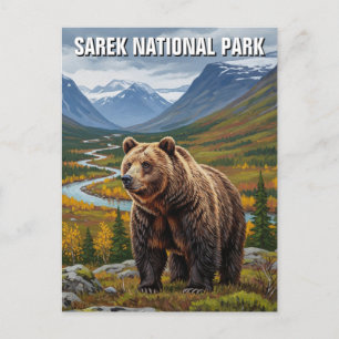 Björn i nationalparken Sarek Sverige Travel Vykort