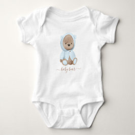 Björn i neutralt Dusty Blue Nalle Baby Bear T Shirt