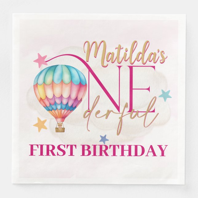 Björn i Party-blöjor av standardtyp Pappersservett (Framsida)