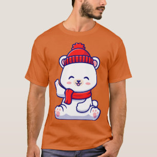 Björn i Polarna Cute Baby, med halsduk H T Shirt