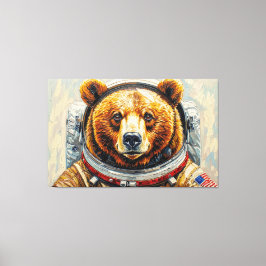 BJÖRN I RYMDEN-10 CANVASTRYCK