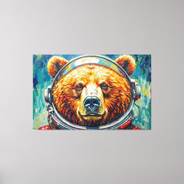 BJÖRN I RYMDEN-3 CANVASTRYCK (Framsida)