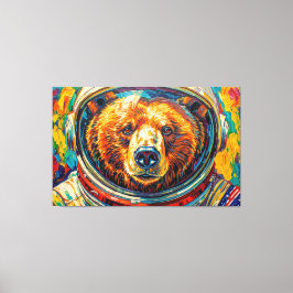 BJÖRN I RYMDEN-5 CANVASTRYCK