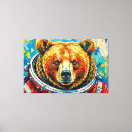 BJÖRN I RYMDEN-7 CANVASTRYCK