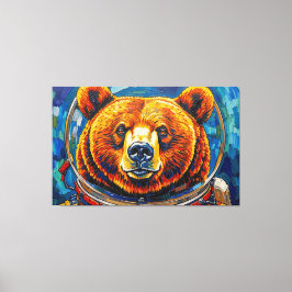 BJÖRN I RYMDEN-8 CANVASTRYCK