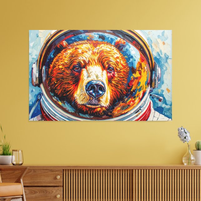 BJÖRN I RYMDEN-9 CANVASTRYCK (Insitu (Vardagsrum))