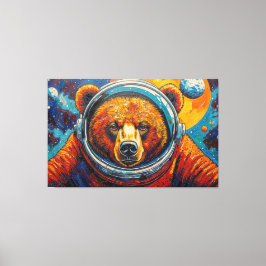 BJÖRN I RYMDEN CANVASTRYCK