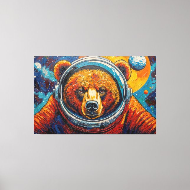 BJÖRN I RYMDEN CANVASTRYCK (Framsida)