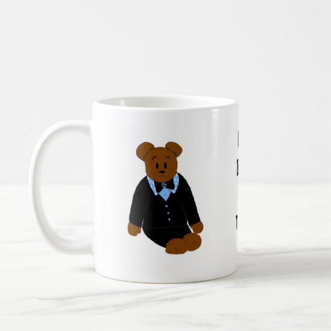 Björn i smoking kaffemugg (Vänster)