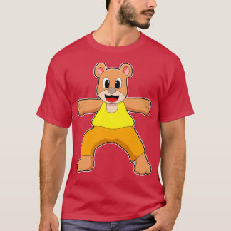 Björn i Yoga i stående ställning T Shirt