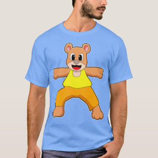 Björn i Yoga i stående ställning T Shirt