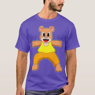 Björn i Yoga i stående ställning T Shirt