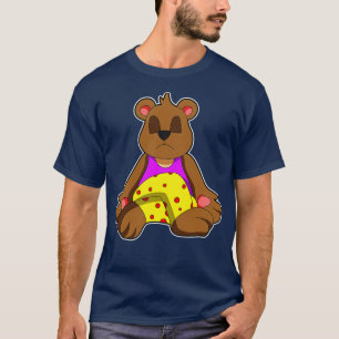 Björn i Yoga med Ben korsade T Shirt