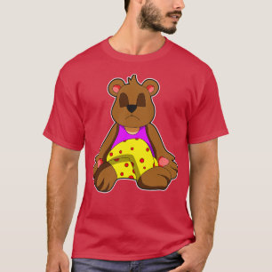 Björn i Yoga med Ben korsade T Shirt