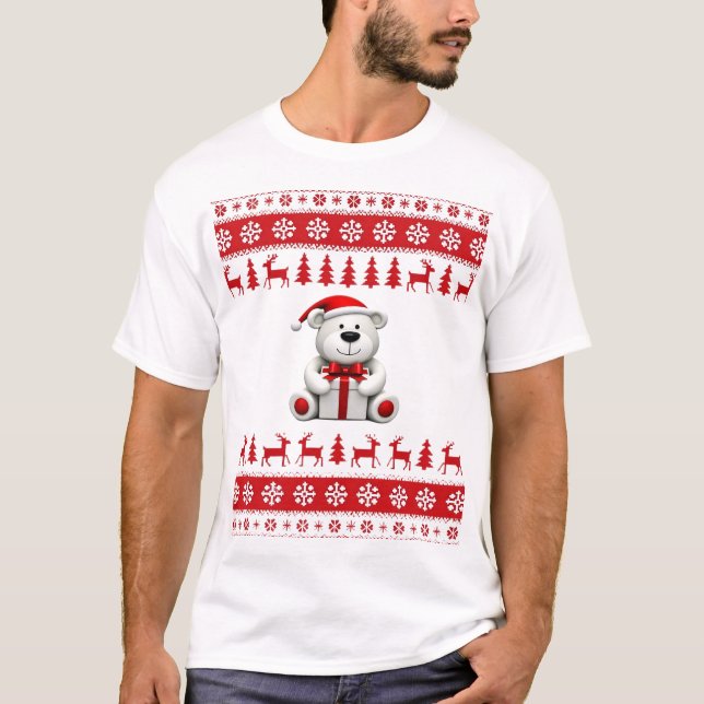 Björn jul jul (1) t shirt (Framsida)