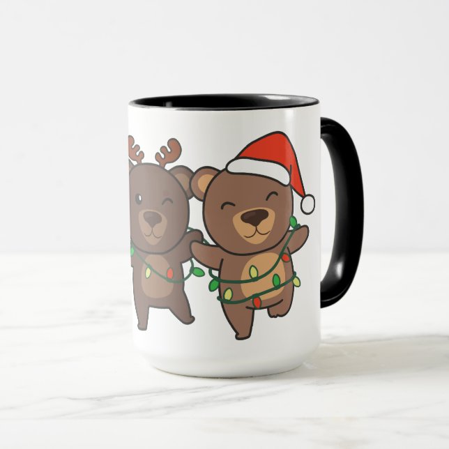 Björn jul Juldjur Kute Bears Mugg (Framsida höger)