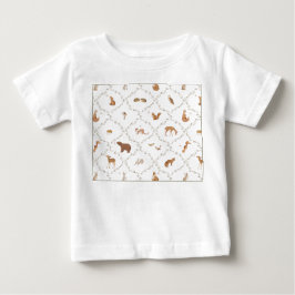 Björn Kanin Rabbit Fox Skogs Djur Skog Barn T Shirt