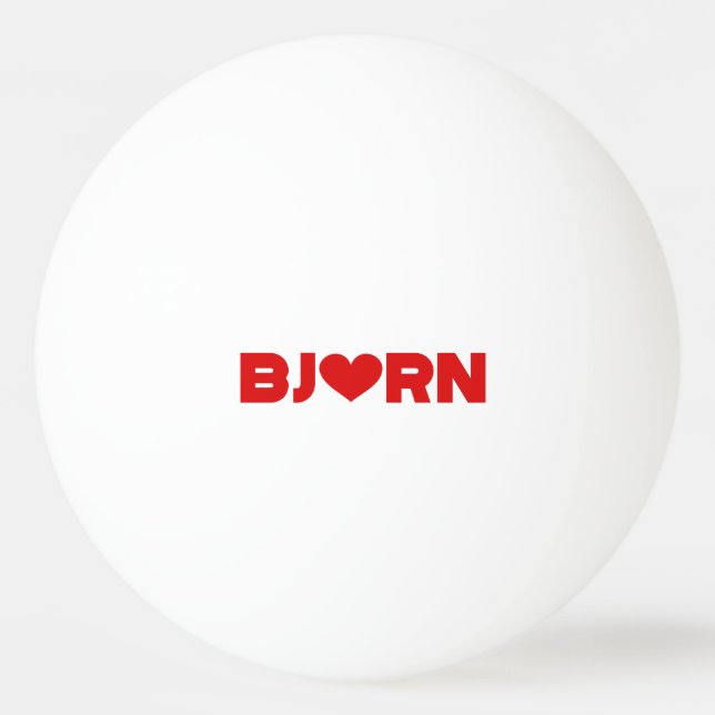 Bjorn Kärlek Pingisboll (Framsidan)