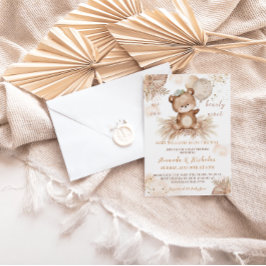 Björn Knappast Väntar Baby Shower Inbjudningar