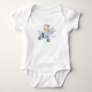 Björn körande flygplan t shirt
