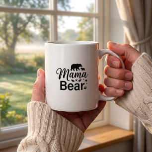 Björn Mamma Kaffemugge, Roligt Citat om Mammaliv Kaffemugg