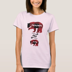 Björn mamma och Baby:babydusch T Shirt