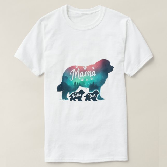Björn mamma och ungar t shirt (Design framsida)