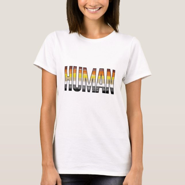 Björn Människa T Shirt (Framsida)
