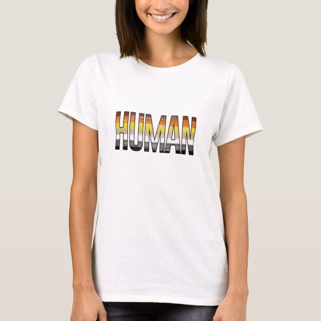 Björn Människa T Shirt (Framsida)