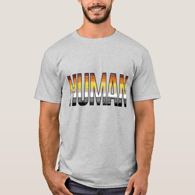 Björn Människa T Shirt (Framsida)