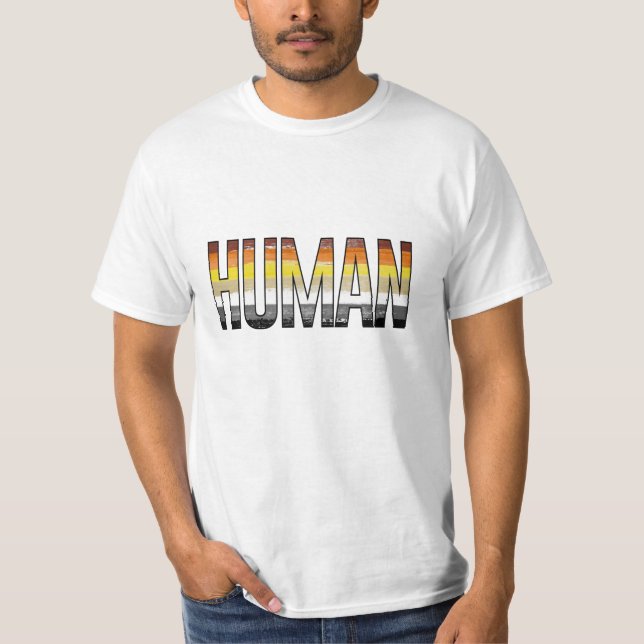 Björn Människa T Shirt (Framsida)