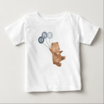 Björn med 3 blå ballonger 1:a födelsedag t shirt<br><div class="desc">En söt björn med 3 blå ballonger,  perfekt för din pojke 1st Birthday-utrustning! Ballonerna är blå,  men man kan också byta färg om man så vill. Du kan också ändra breven ONE eller ta bort det.</div>