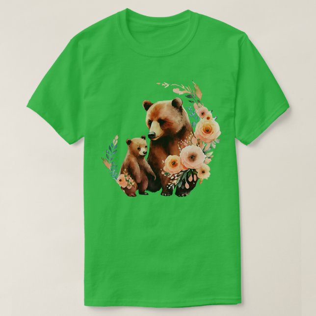 Björn med baby t shirt (Design framsida)