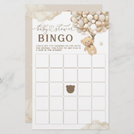 Björn med babybabyspel för ballonger Neutralt