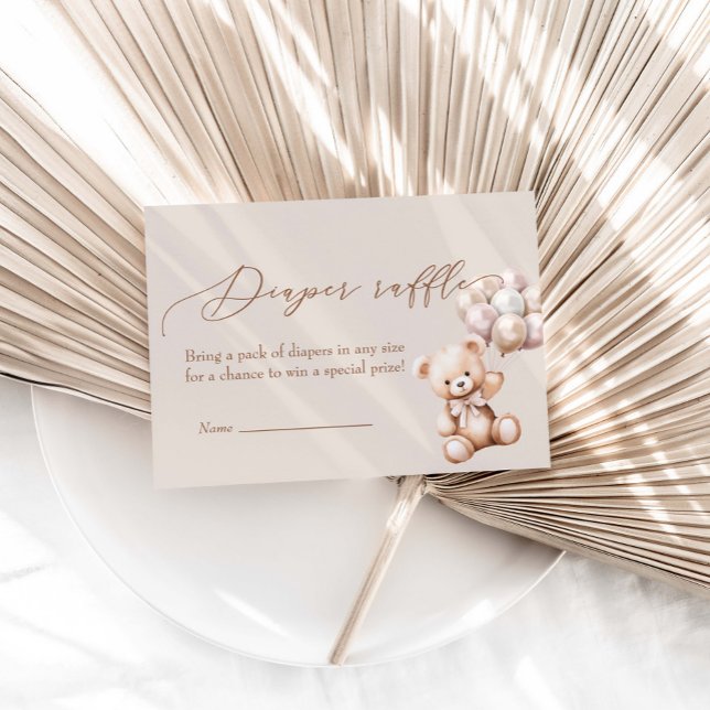 Björn med babyskor med knappar tilläggskort (Skapare uppladdad)