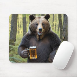 Björn med Beer Mugg Musmatta