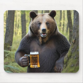 Björn med Beer Mugg Musmatta