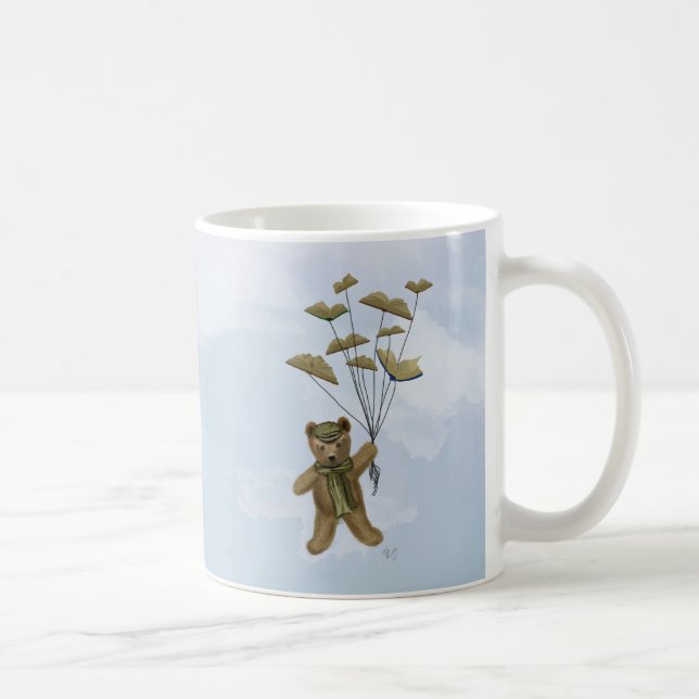 Björn med Bok Butterflies 3 Kaffemugg (Höger)
