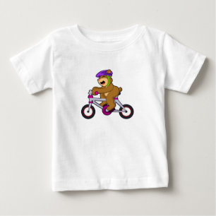 Björn med cykel och hjälm t shirt