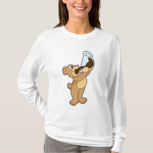 Björn med kaffe Kopp T Shirt