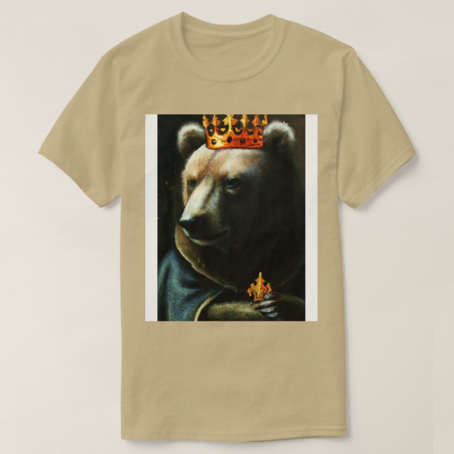 Björn med Krona 10 T Shirt (Design framsida)