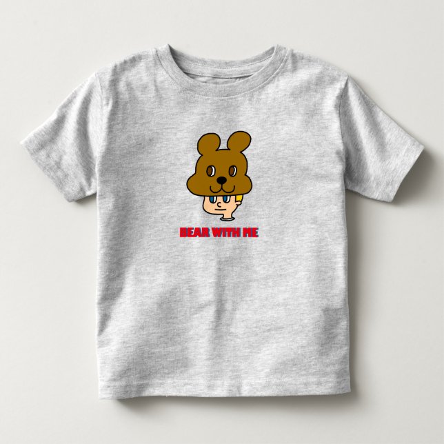 Björn med mig Småbarn T-shirt (Framsida)