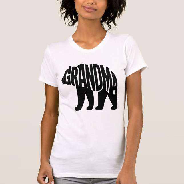 Björn-mormor T Shirt (Framsida)