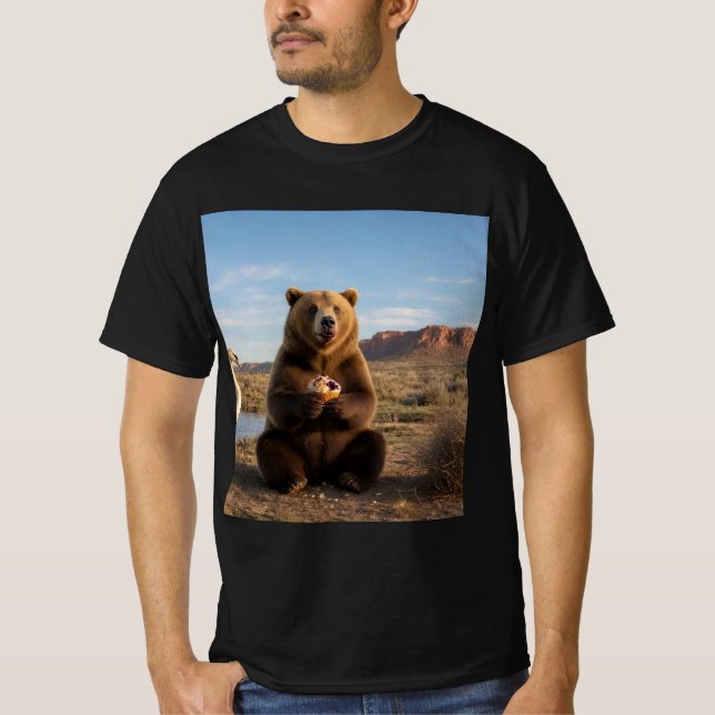 Björn Muffin  T Shirt (Framsida)