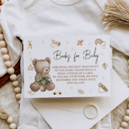 Björn Nursery Baby Shower Bokförfrågan Tilläggskort