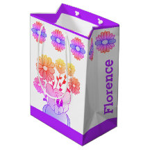 Björn och blommor Stollig