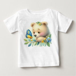 Björn och fjäril av Spädbarn i storybook T Shirt